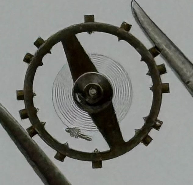 Felsa 60 Balance Wheel Complete And Spring 5¼’’’ Progress Watch Movement Parts
