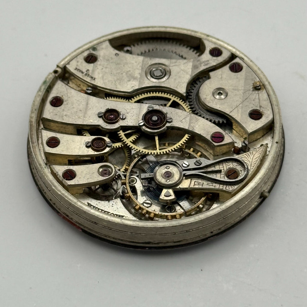 Mobilia Pocket Watch Movement High Grade Open Face Sub Seconds Parts 45.1mm