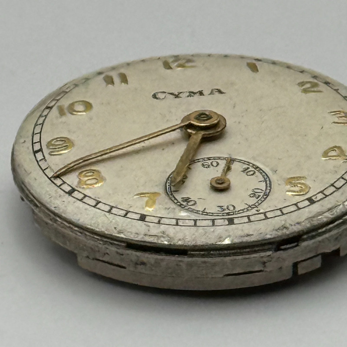 Cyma R.424 Watch Movement 17 Jewels Swiss Manual Wind Parts Repair 19.7mm