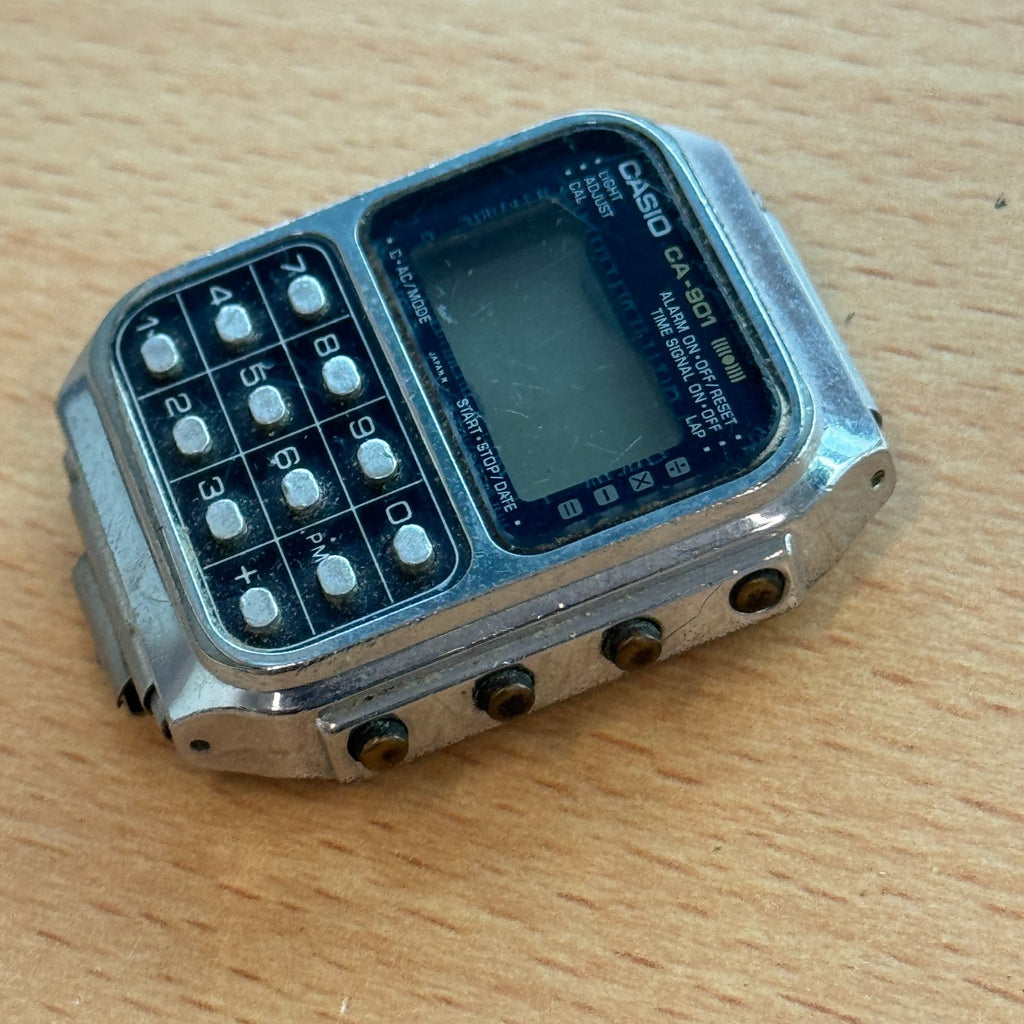 Casio CA-901 Watch - Calculator Game - Rare Model - Untested For Parts / Repair
