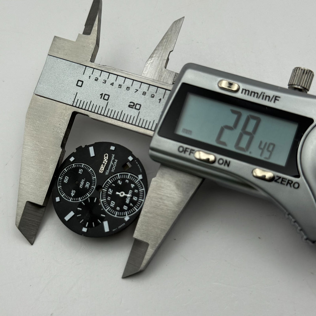Seiko Watch 7T62-0LH8 Dial Chronograph Alarm 100M Spare Parts Repair 28.4mm