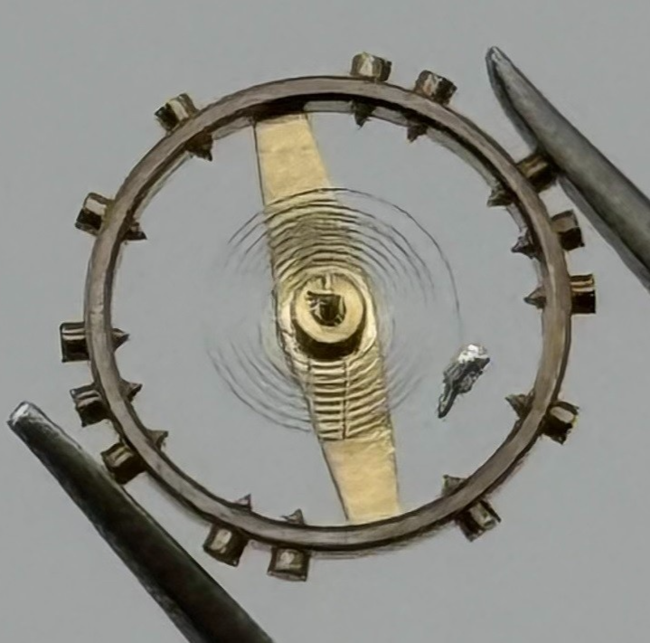 FEF 370 371 Balance Wheel Complete And Spring 176 Watch Movement Parts NOS