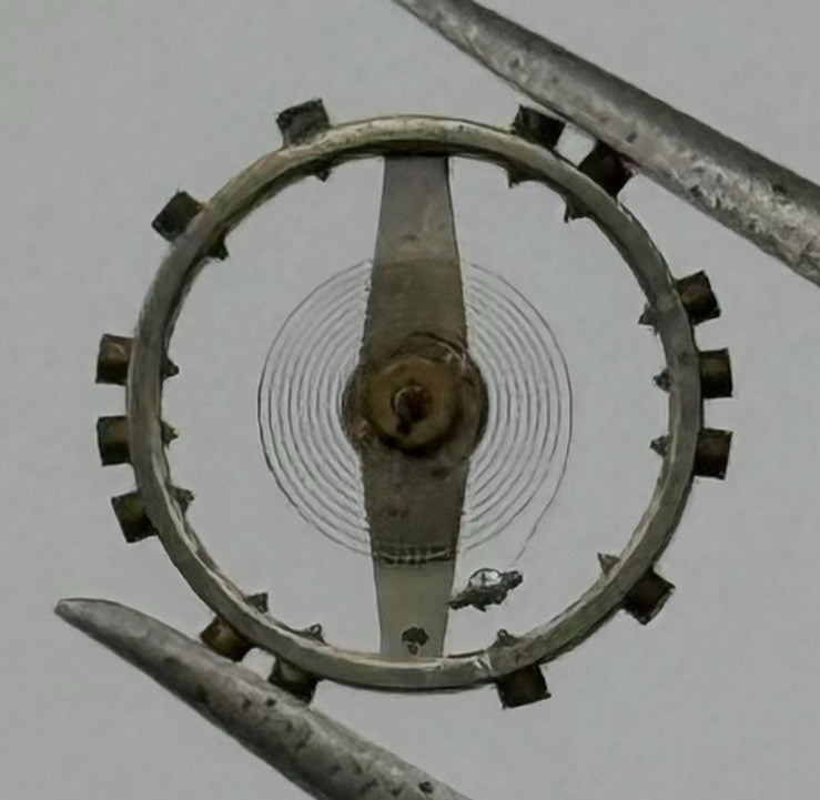 FHF 60 Balance Wheel Complete And Spring 6¾-8’’’ 200 M Watch Movement Parts NOS