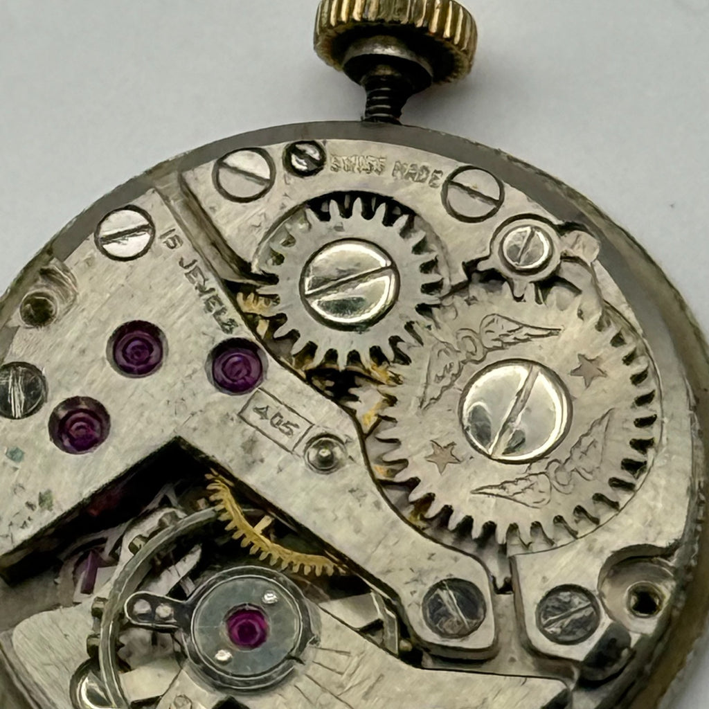 FHF 34 Watch Movement - Rotary 405 Ladies - For Parts / Repair - 17.4mm