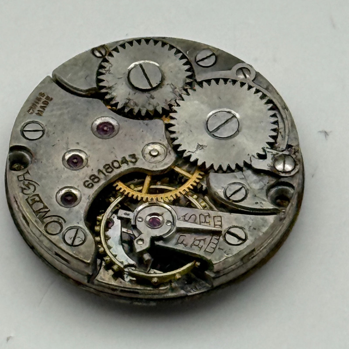 Omega 19.4S Watch Movement - Rare Calibre For Restoration Or Parts Use 19.7mm