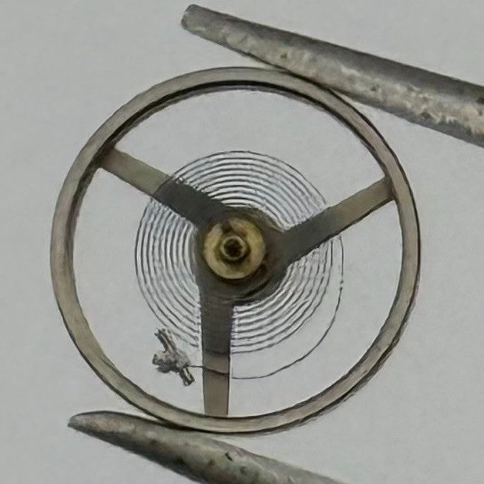 AS 1677/2 Balance Wheel Complete And Spring 5’’’ 5155 Watch Movement Parts NOS
