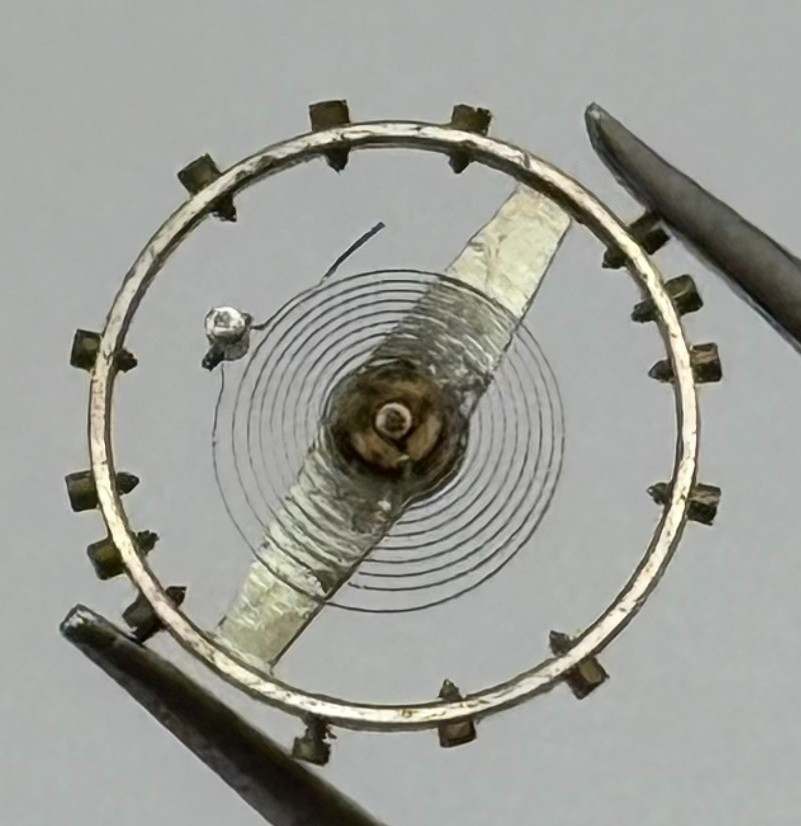 Cyma 344 Balance Wheel Complete And Spring 5½’’’ 1016 M Watch Movement Parts NOS