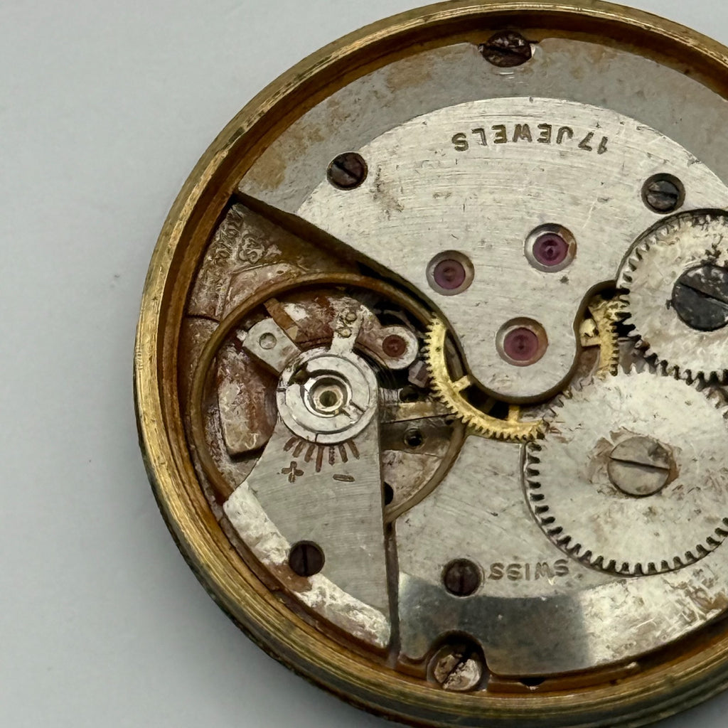 AS 1702/03 Watch Movement A. Schild 1702/03 Rotary 17 Jewels Parts 28.9mm