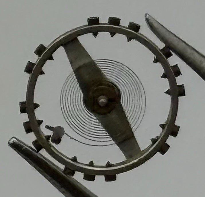 FEF 270 Balance Wheel Complete And Spring 5¼’’’ 173 M Watch Movement Parts NOS
