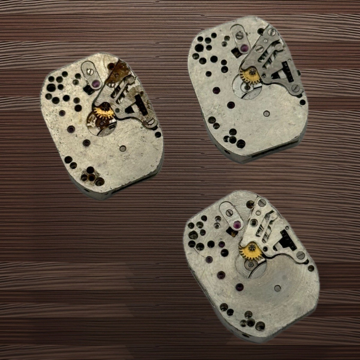 Luch Zaria 1800 Watch Movement Soviet USSR Ladies x 3 Pieces Parts Repair 14.1mm