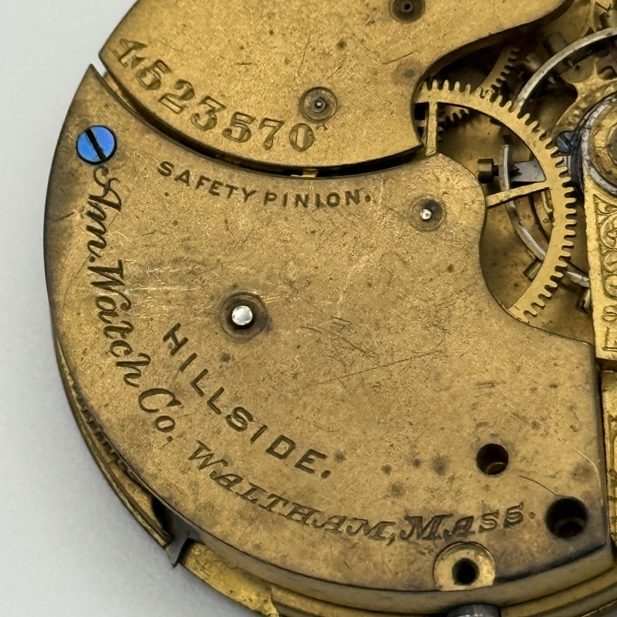 Waltham Hillside Watch Movement Model 1884 7J American Antique 14s Parts Repair