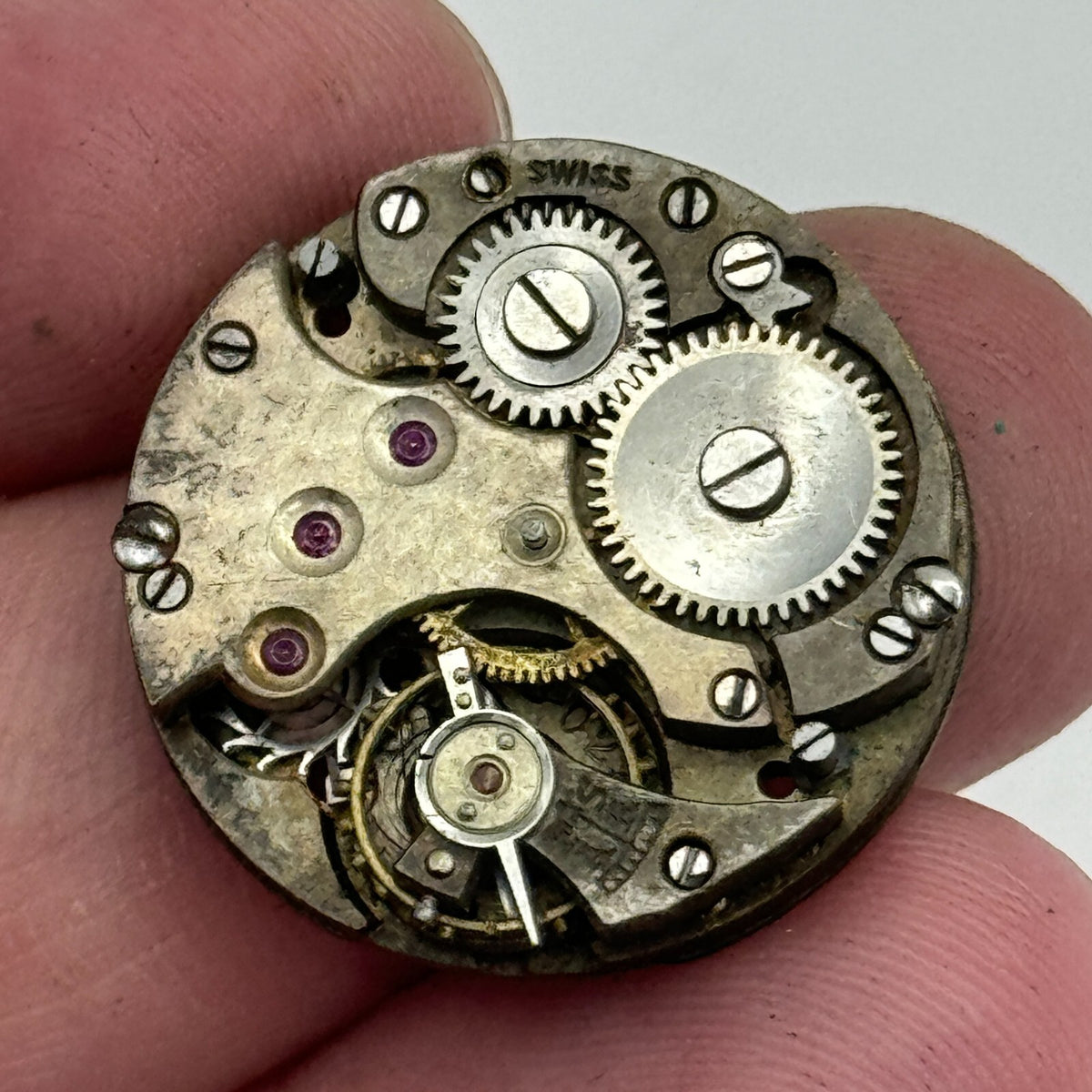 Cal 8028 Watch Movement Unidentified Manual Wind Swiss Vintage Parts 23.6mm