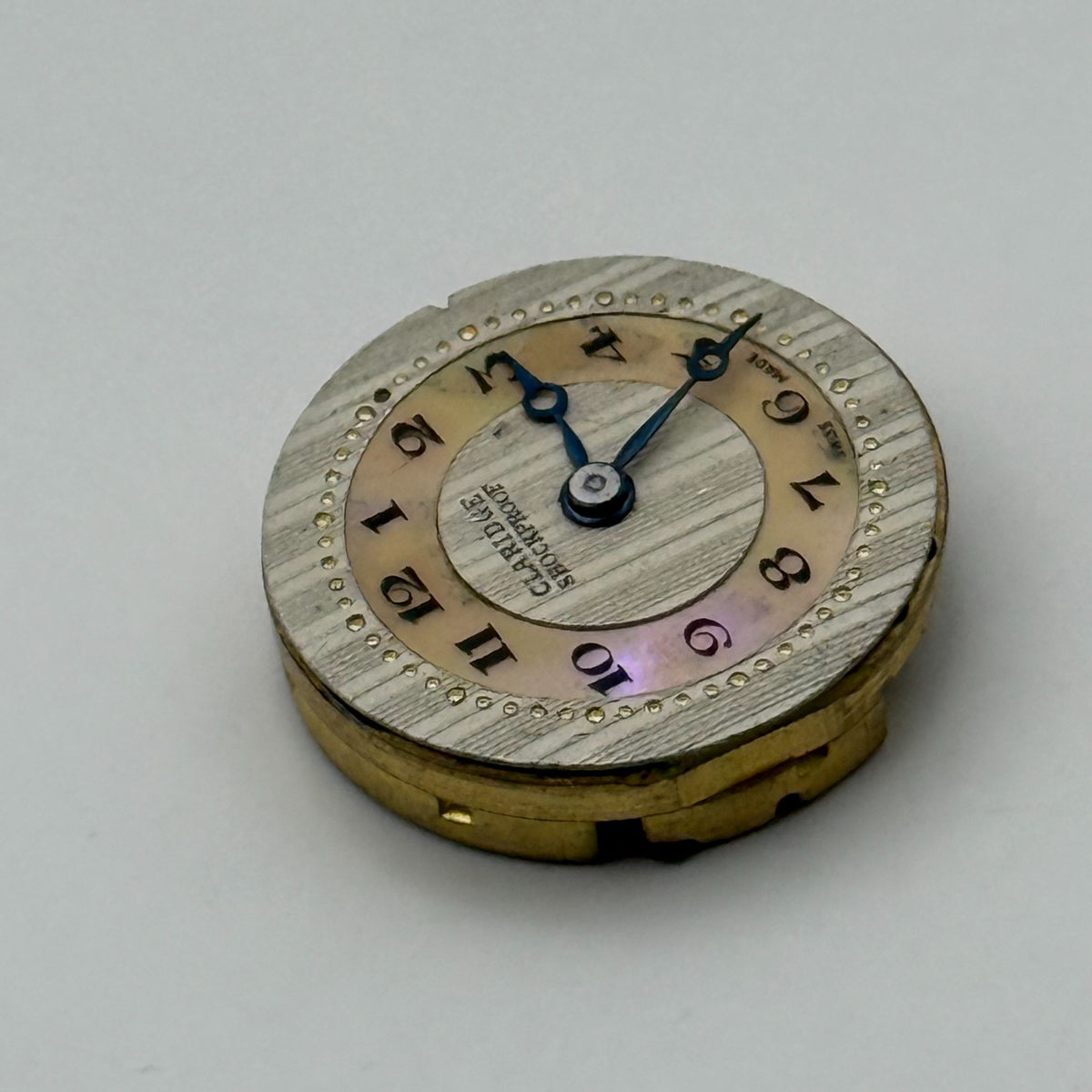 Claridge Watch Movement Shockproof Swiss Cylinder MOP Dial Parts Repair 19.5mm