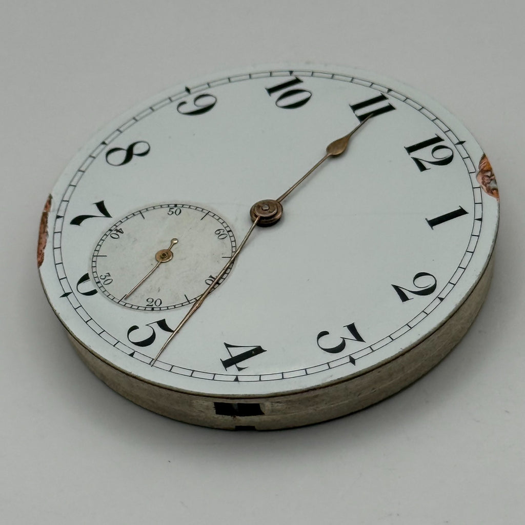 Mobilia Pocket Watch Movement High Grade Open Face Sub Seconds Parts 45.1mm