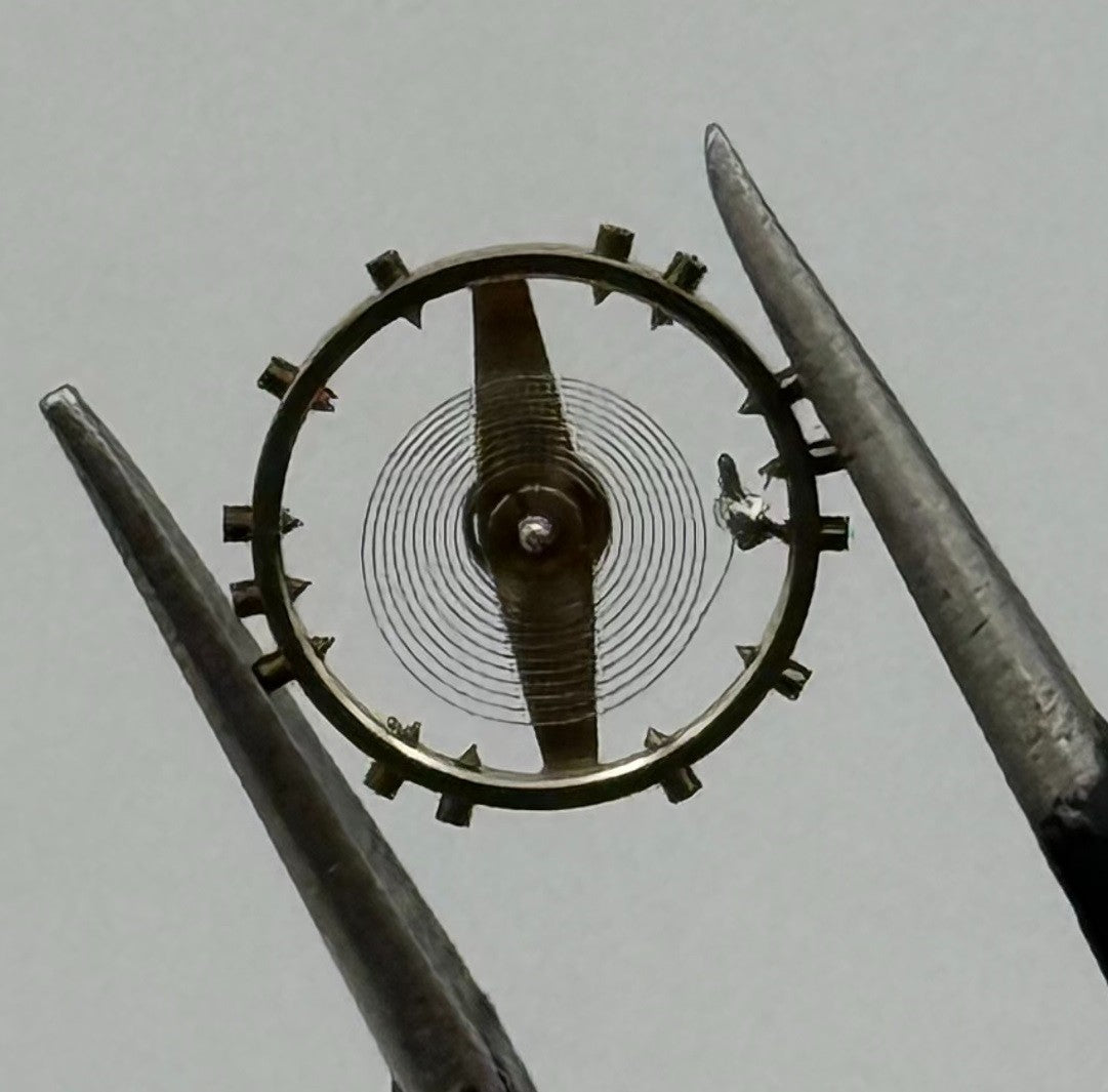 Peseux 60 Balance Wheel Complete And Spring 8¾’’’ 274 Watch Movement Parts NOS