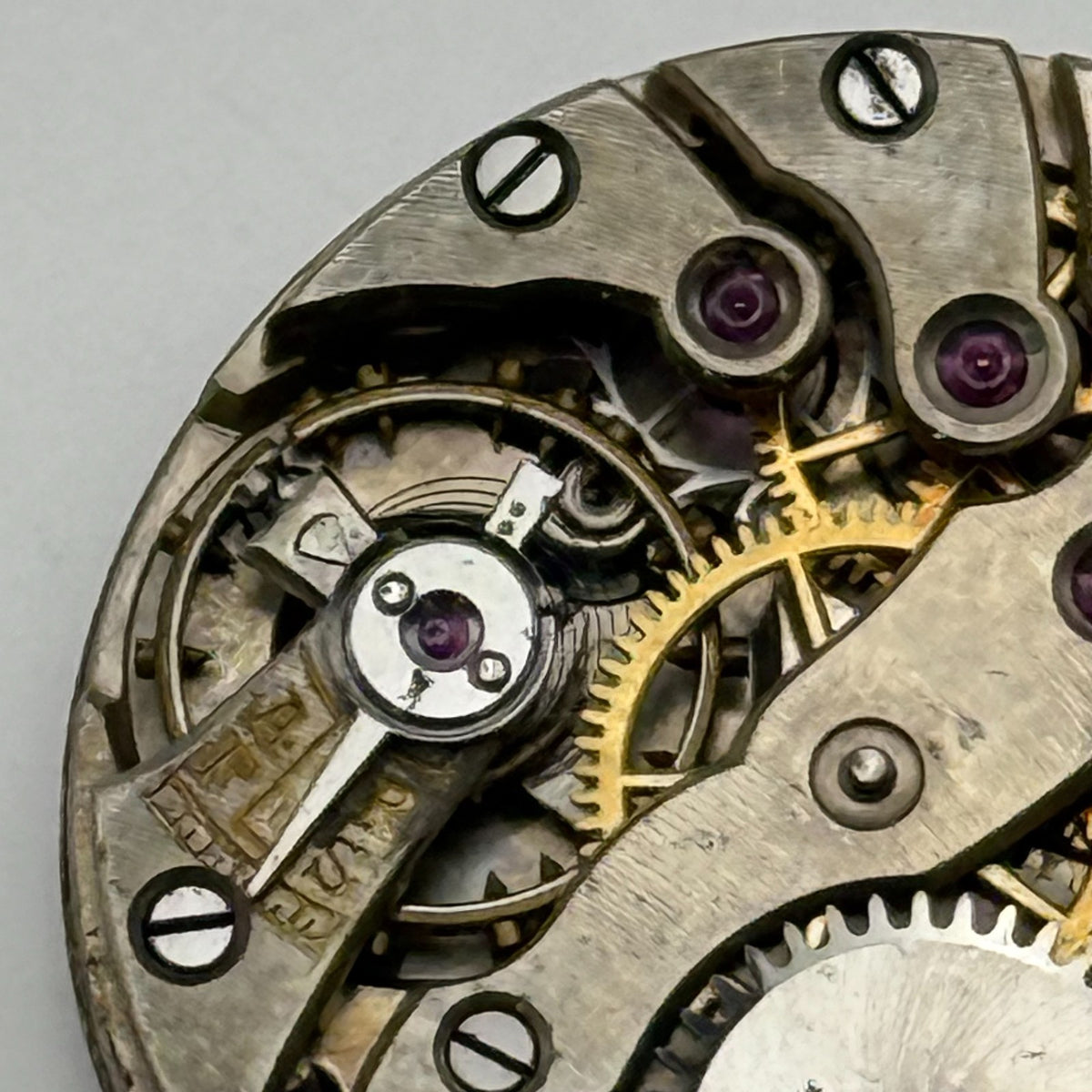 Bulla Watch Movement 17 Rubis Antimagnetic Manual Wind Vintage Parts Repair 22mm