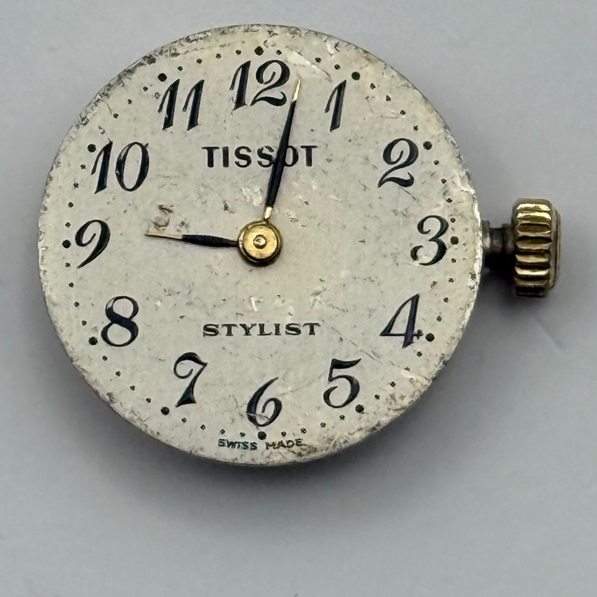 Tissot 2700 Watch Movement Stylist Swiss Manual Wind Vintage Parts Repair 13.3mm