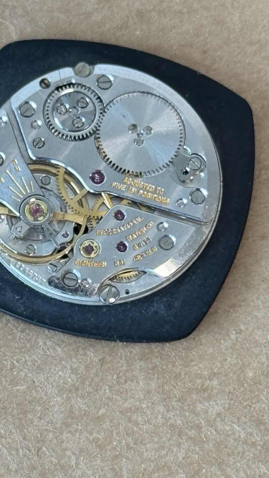 IWC 185/1 Watch Movement - High Grade Thin Calibre - Rare - For Parts / Repair