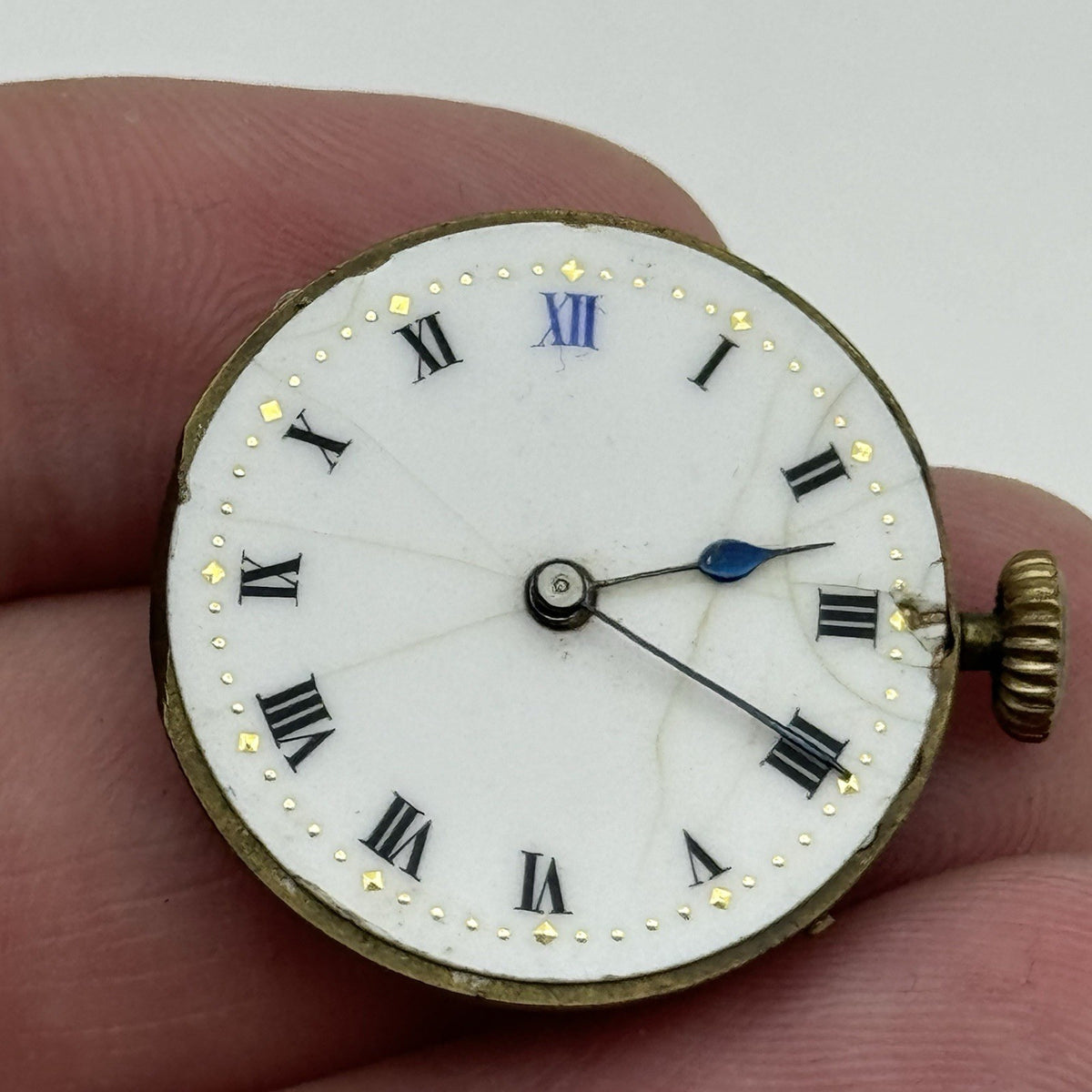 Unidentified High Grade Watch Movement - 17 Jewels - For Parts / Repair - 24.9mm