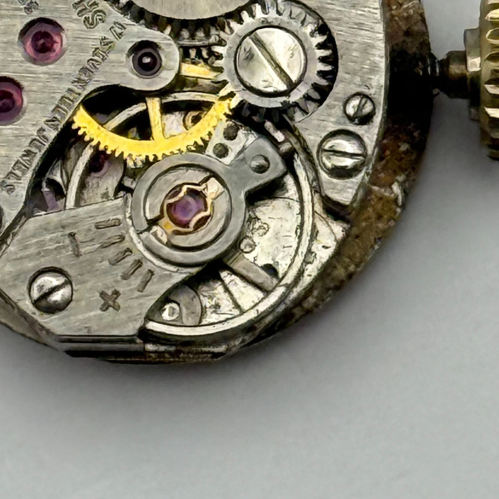 FE 68E4 Watch Movement Smiths 17 Jewels Swiss Manual Wind Parts Repair 13.1mm