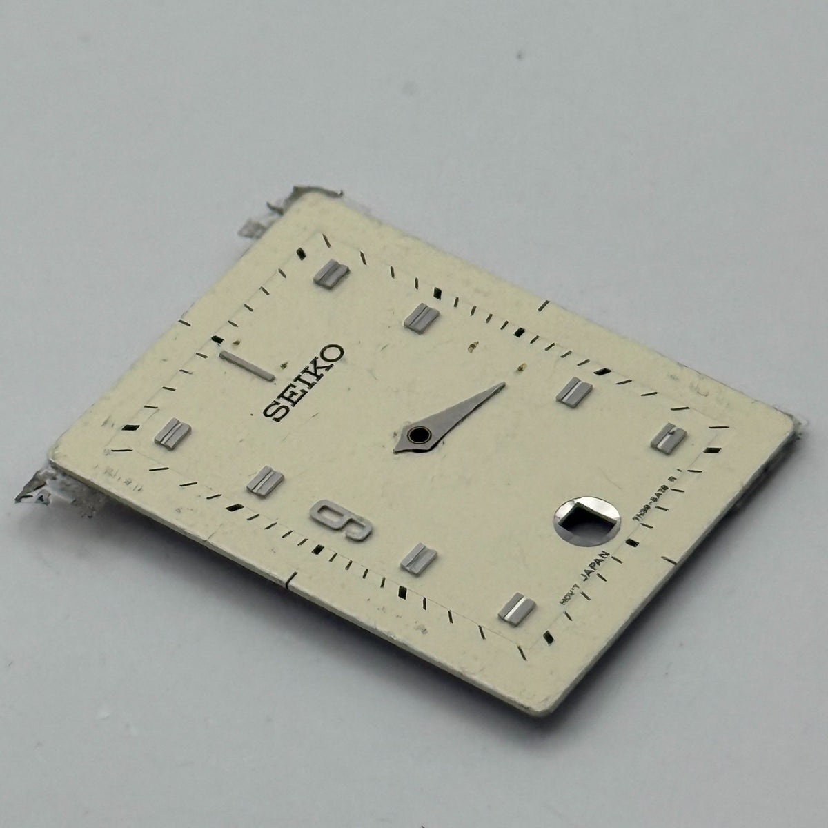 Seiko 7N39-8A78 Watch Dial Rectangular Japan Vintage Spare Parts Repair 20.7mm
