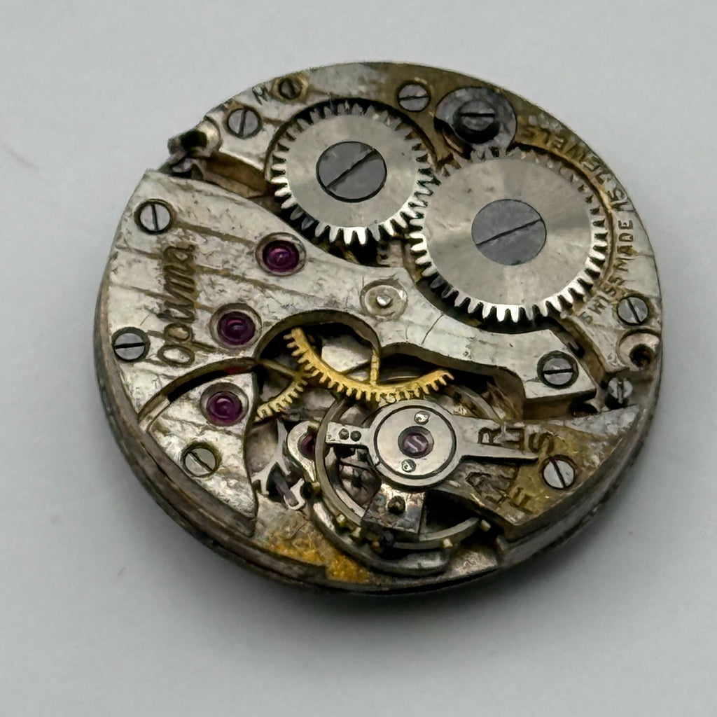 Optima Watch Movement 15 Jewels Swiss Subseconds Manual Wind Parts Repair 19.6mm