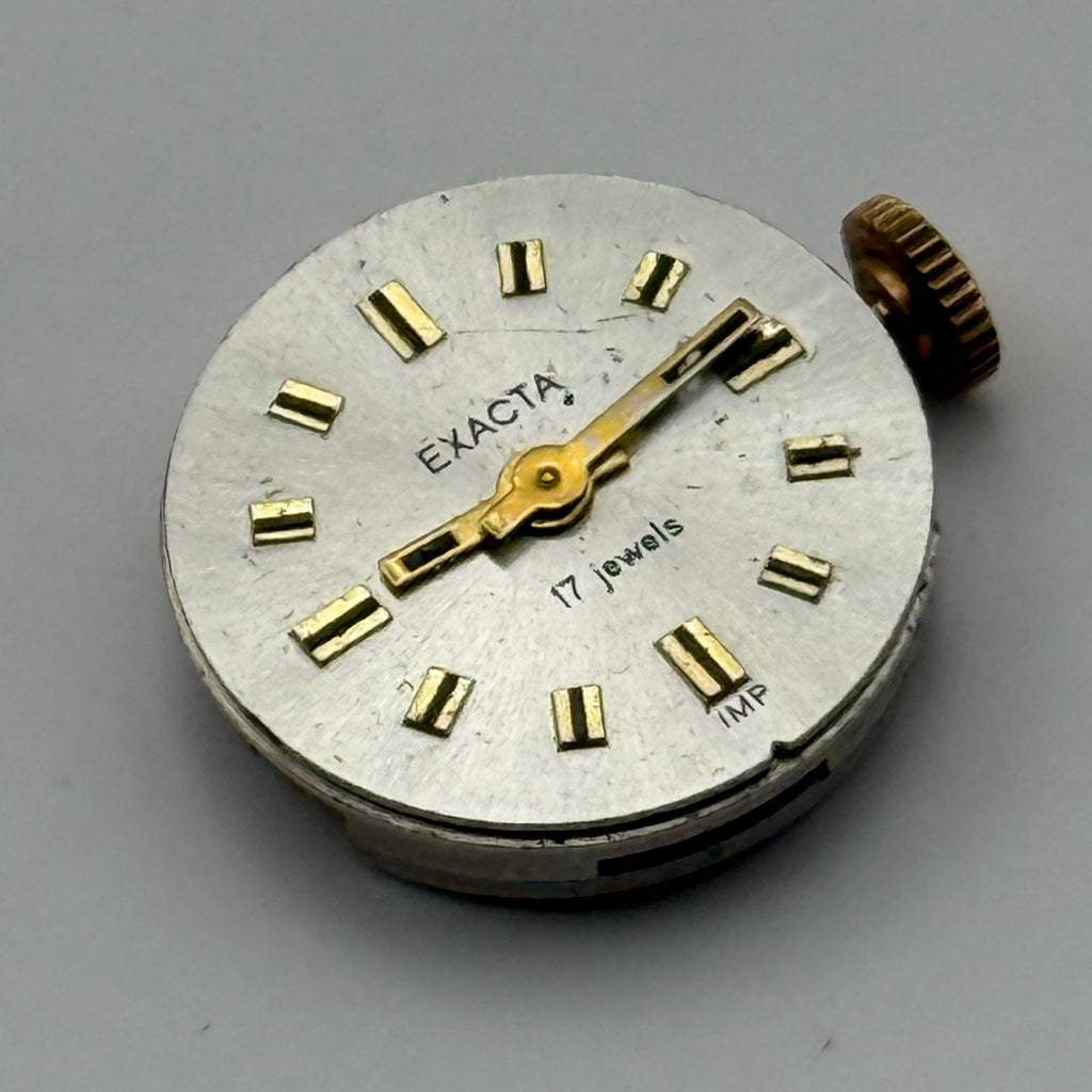 Exacta IMP Soviet Watch Movement 17 Jewels Vintage Parts Repair 15.9mm