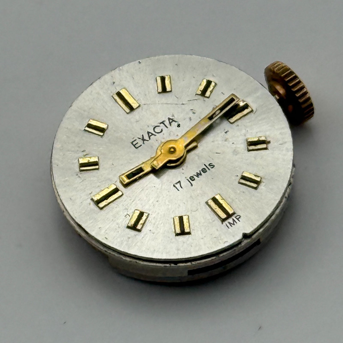 Exacta IMP Soviet Watch Movement 17 Jewels Vintage Parts Repair 15.9mm