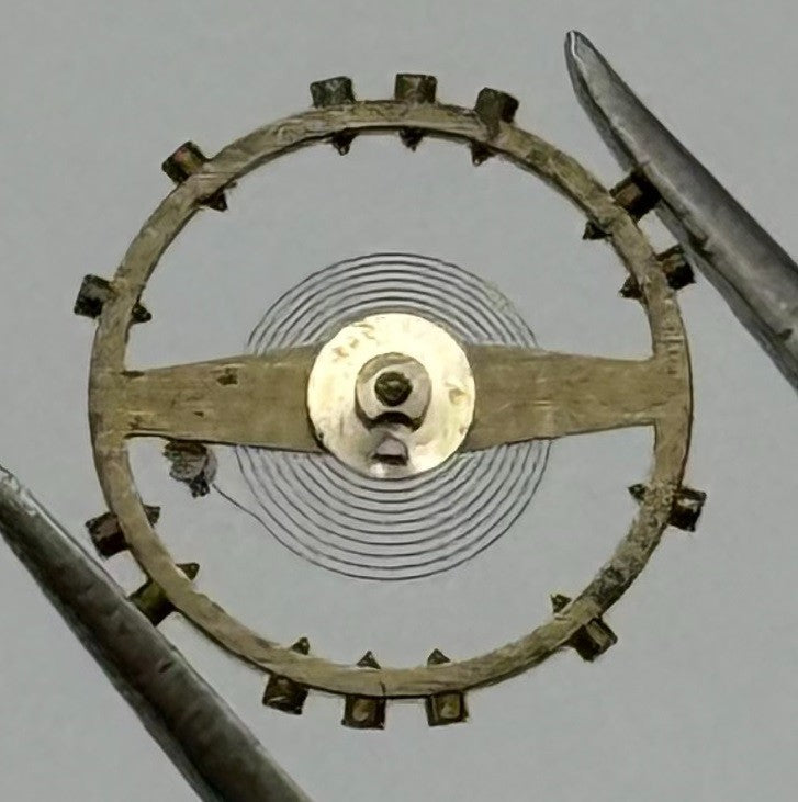 FHF 8 Balance Wheel Complete And Spring 8¾’’’ Renata 191 Watch Movement Parts