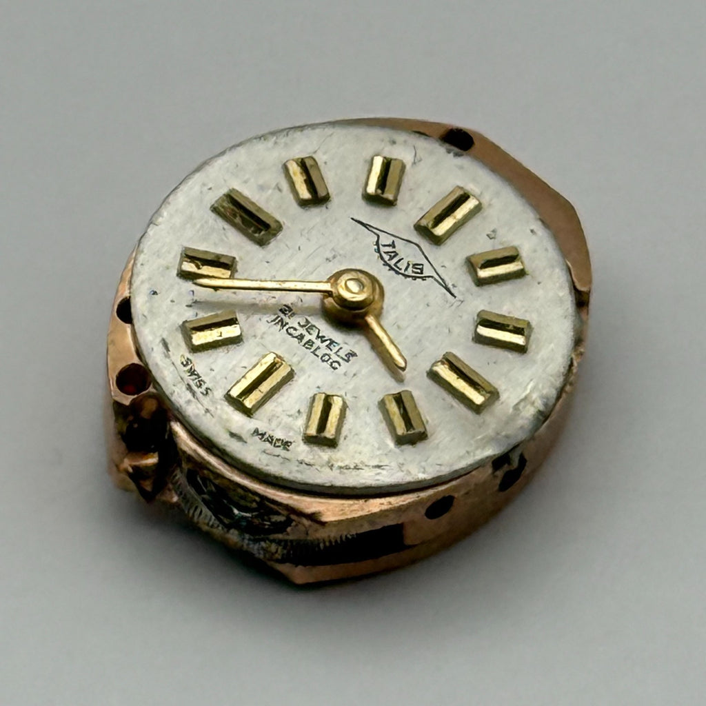 FEF 6630 Watch Movement Talis 21 Jewels Swiss Manual Wind Parts Repair 13mm