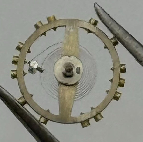 FHF 159 Balance Wheel Complete And Spring 3¾ x10’’’ Watch Movement Parts NOS