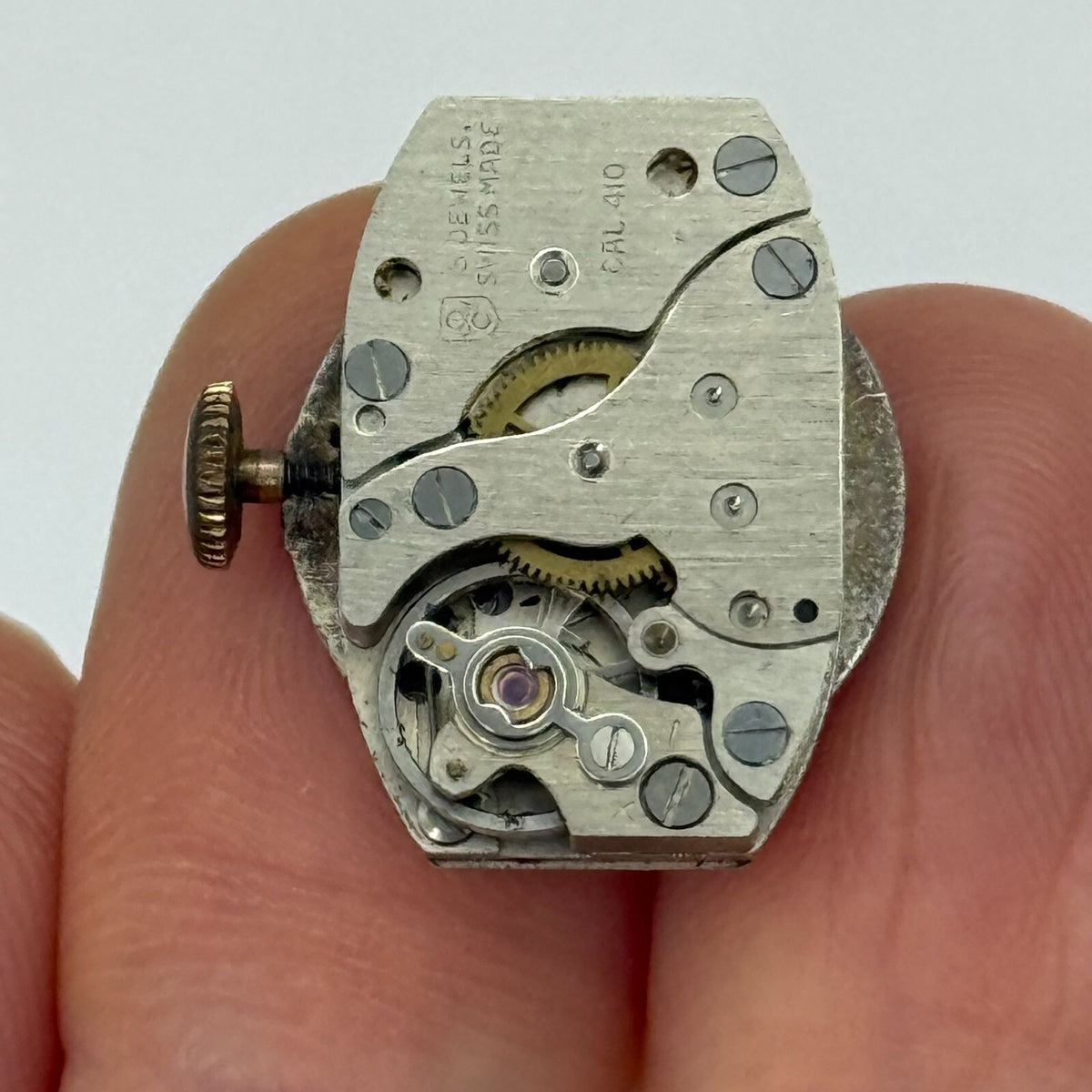 Oris Cal 410 Watch Movement Services Manual Wind Vintage Parts Repair 12.7mm