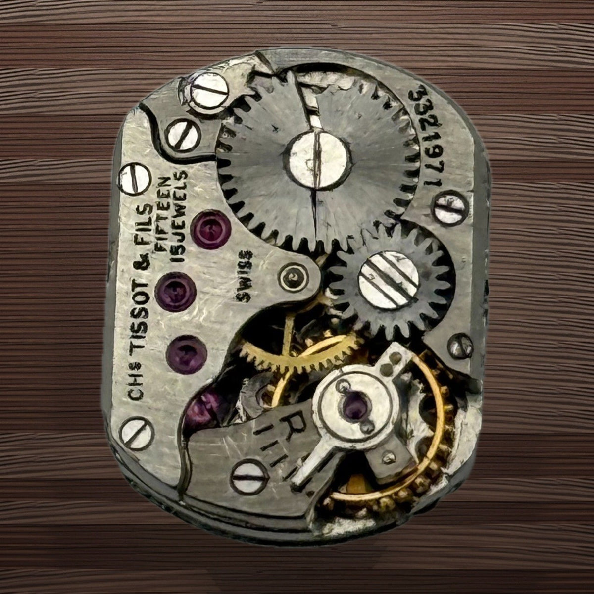 Tissot Watch Movement - Ladies 15 Jewels - For Parts / Repair - 11.7mm