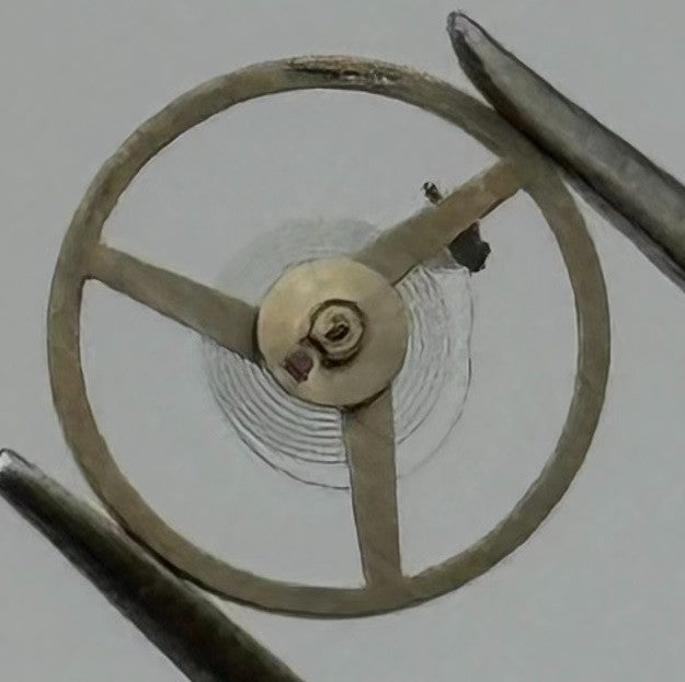 Lanco 500 Balance Wheel Complete And Spring Renata 1345 Watch Movement Parts NOS