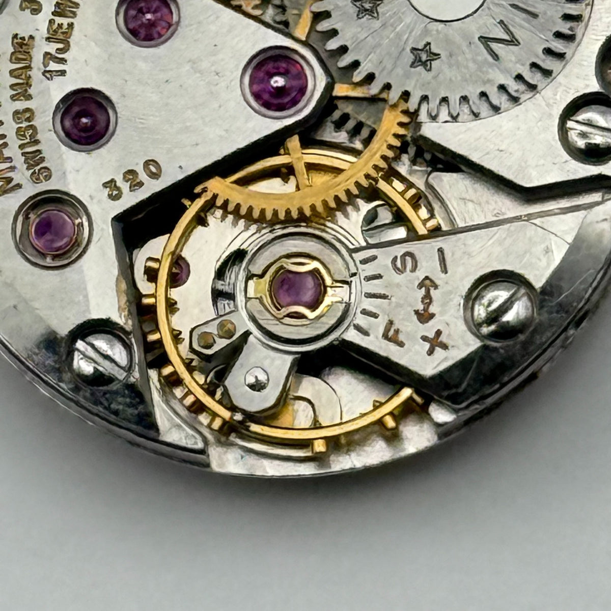 Marvin 320 Watch Movement 17 Jewels 3 ADJS Swiss Manual Wind Parts Repair 19.7mm