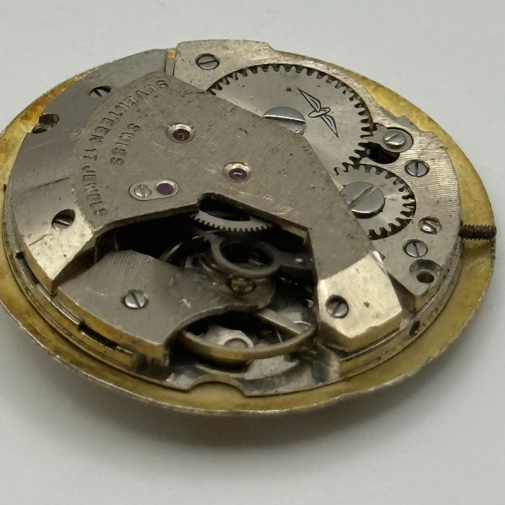 AS 1795 Watch Movement A. Schild 1795 Rotary 17J Incabloc Swiss Parts 25.9mm