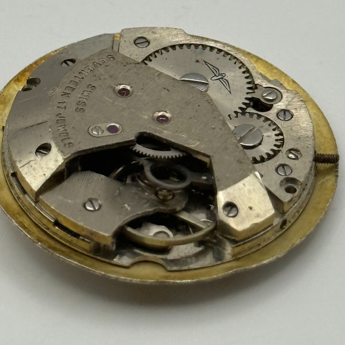 AS 1795 Watch Movement A. Schild 1795 Rotary 17J Incabloc Swiss Parts 25.9mm