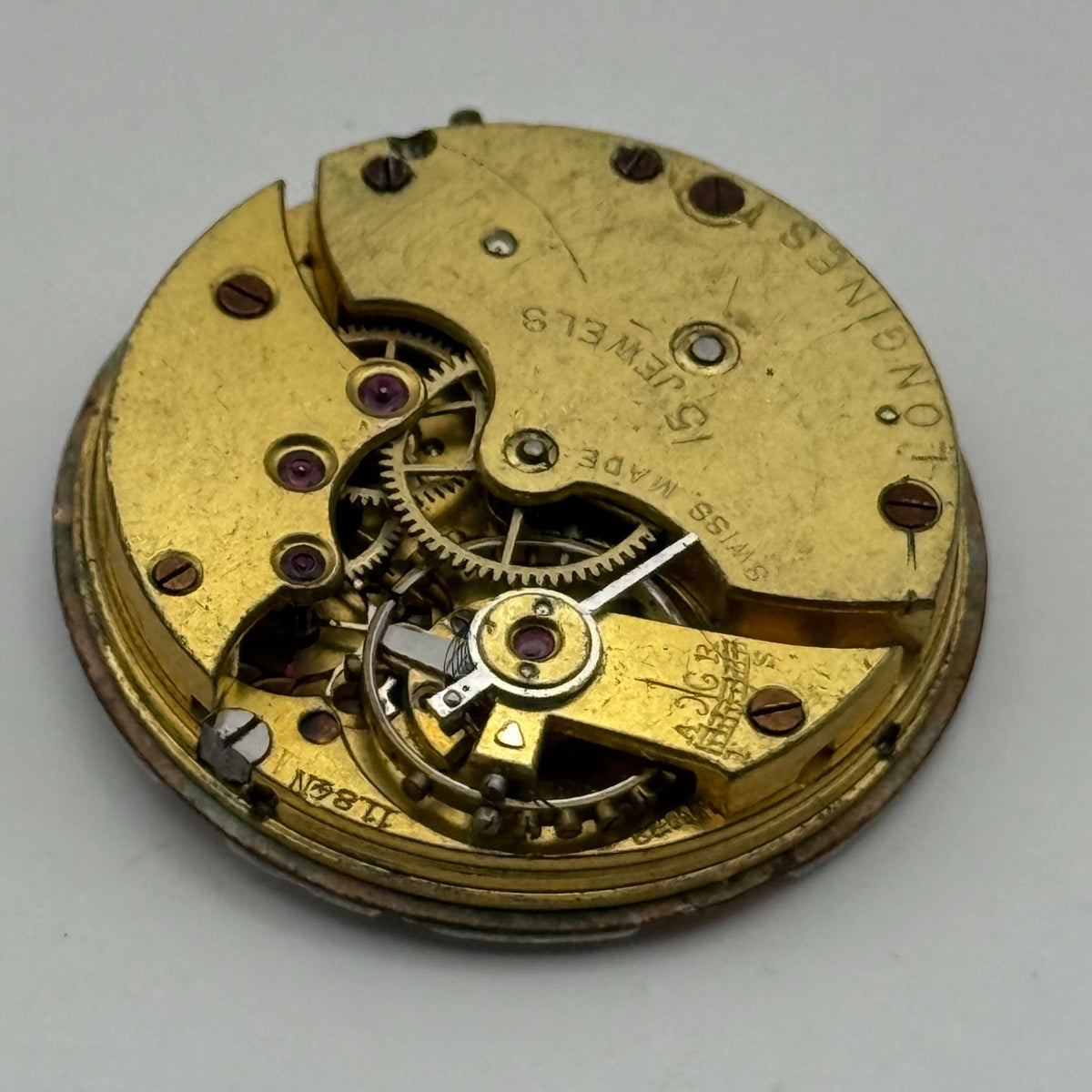 Longines 11.84N Trench Watch Movement - B&Co - For Parts / Repair - 25mm