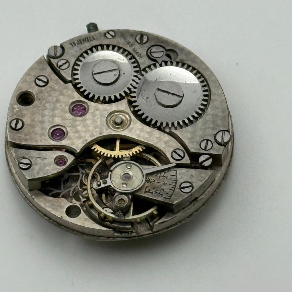 ETA Watch Movement 15 Jewels Swiss Manual Wind Vintage Parts Repair 23.2mm