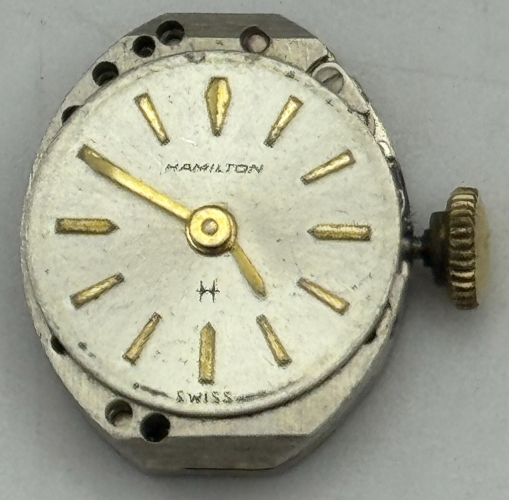Hamilton 16 Watch Movement Ladies Manual Wind Vintage Swiss Parts 13mm