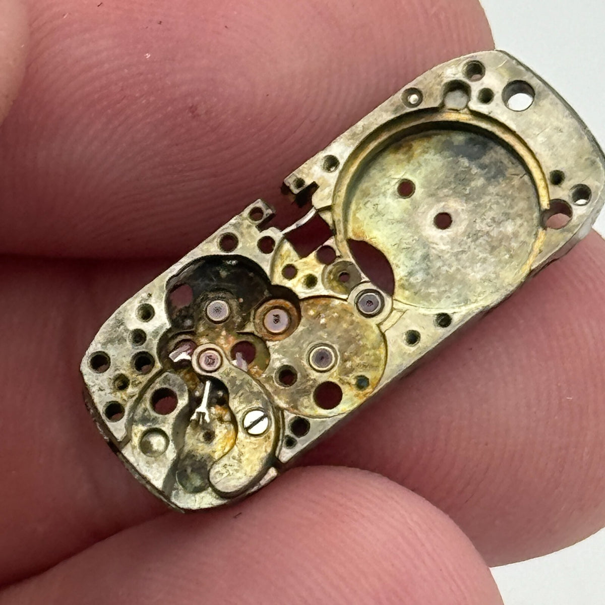 Rolex Size M Watch Movement Patented Main Plate Manual Wind Vintage Parts 10mm 