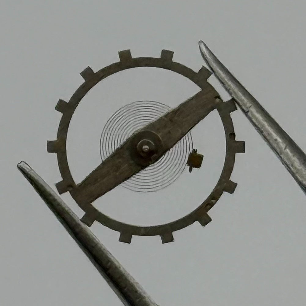 Lanco 1078 Balance Wheel Complete And Spring 10½’’’ Watch Movement Parts NOS