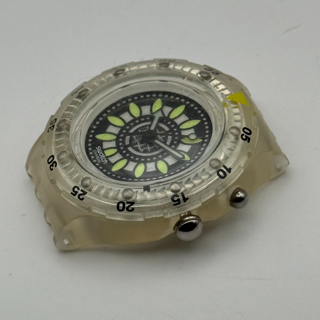 Vintage Swatch Scuba 200 Watch SDK907 Loomi Walk On 1996 ETA Quartz 40mm Parts 