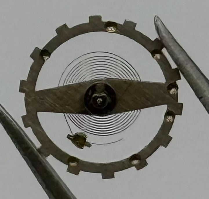 Brac 2051 Balance Wheel Complete And Spring 5¼’’’ 69 M Watch Movement Parts NOS
