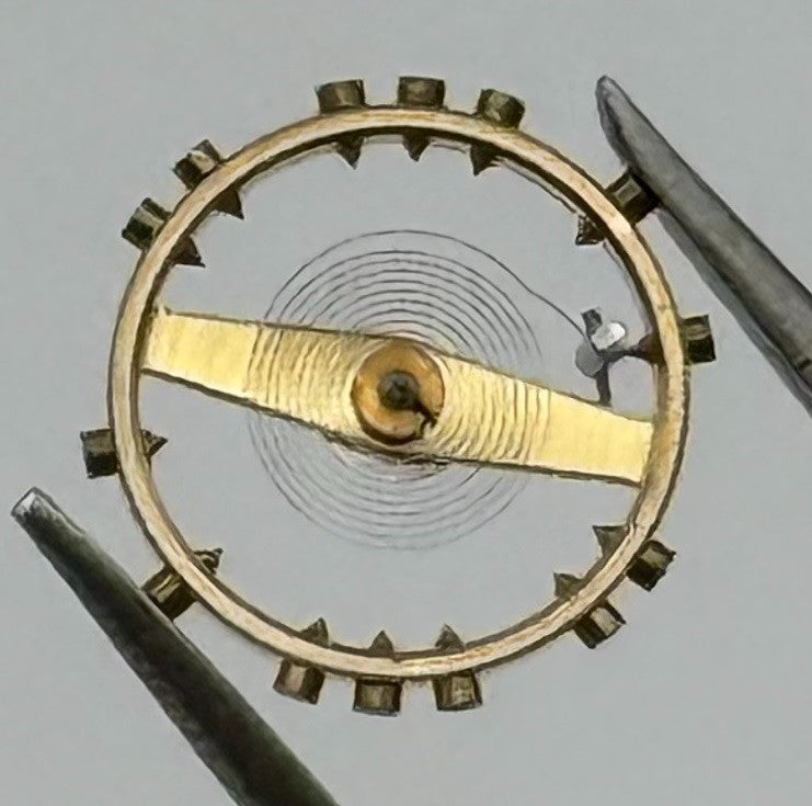 FHF 60 Balance Wheel Complete And Spring 6¾-8’’’ 200 M Watch Movement Parts NOS