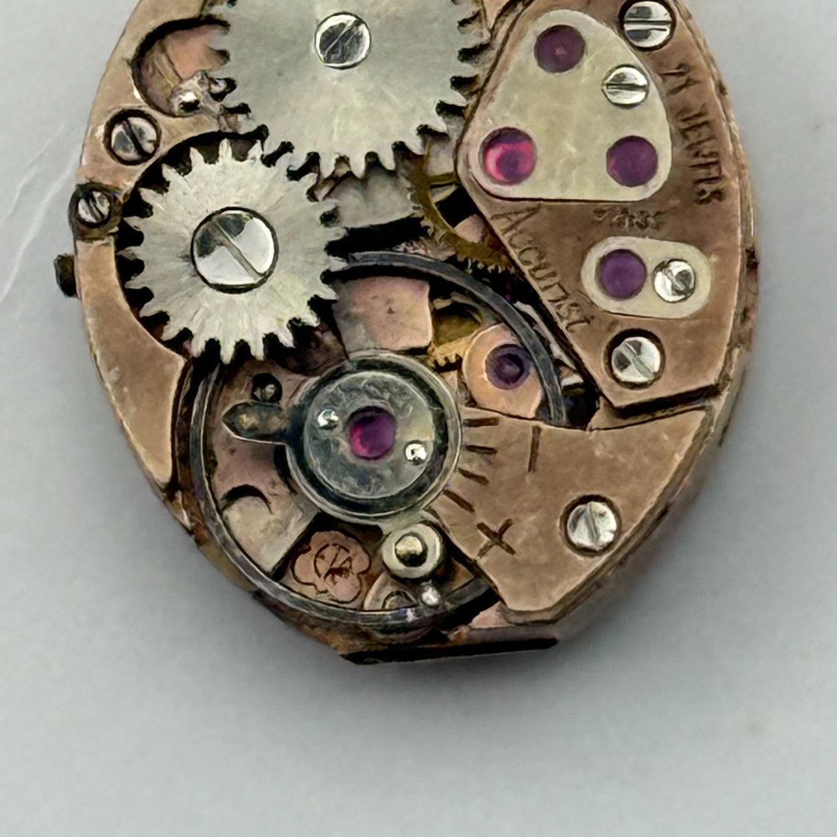 ETA 2437 Watch Movement Accurist 21 Jewels Swiss Manual Wind Parts Repair 12.8mm