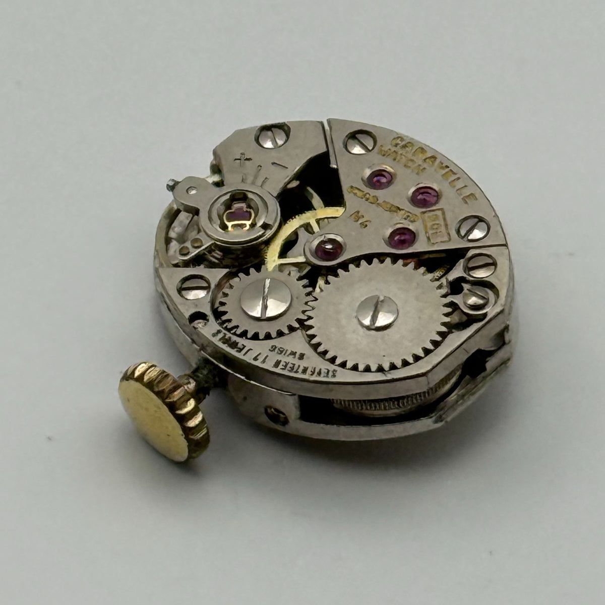 FEF 6630 Watch Movement Caravelle 17 Jewels Swiss Manual Wind Parts Repair 13mm