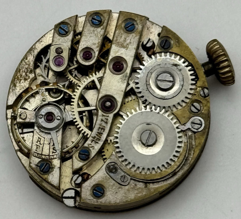 Unidentified High Grade Watch Movement - 17 Jewels - For Parts / Repair - 24.9mm
