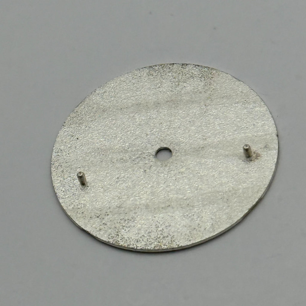 Seiko 7N01- 0AD8 Watch Dial Silver Japan Vintage Spare Parts Repair 22.5mm