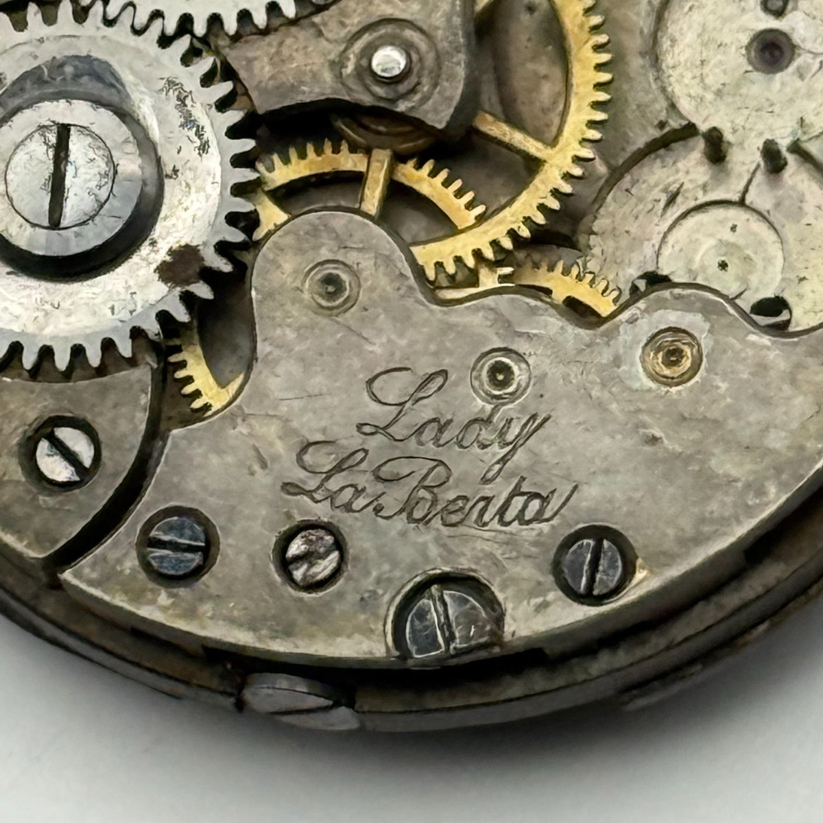 Lady La Berta Watch Movement R. Lapanouse? Swiss Manual Wind Parts Repair 29.4mm